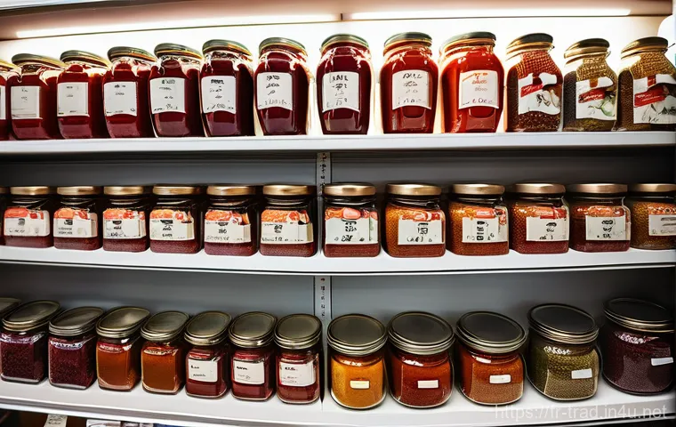 고추장의 종류와 특징 - **A vibrant, modern French kitchen, filled with natural light, where a person is skillfully integrat...